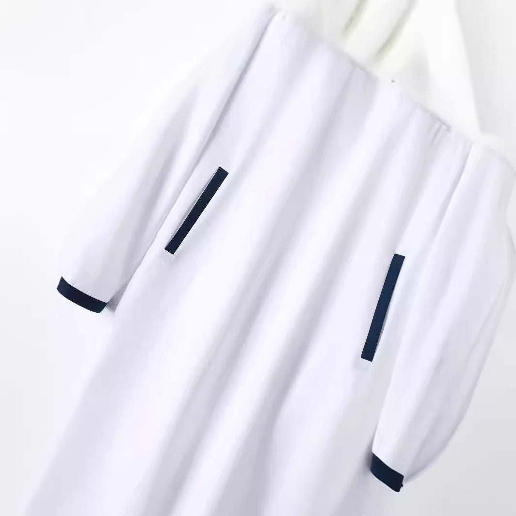 Boy's Fashion Color Contrast Button Striped Robe - Cindi Book