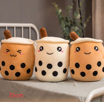Cute Fruit Drink Plush Stuffed Soft Strawberry Milk Tea Plush Boba Tea Cup Toy Bubble Tea Pillow Cushion Kids Gift - Cindi Book