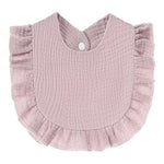 Ruffled Cotton Gauze Lace Bib Saliva Pocket - Cindi Book