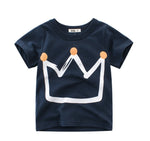 Children's Wear Summer New Korean Children's Boys Cotton T-shirt Men's Treasure In Children's Short Sleeves - Cindi Book