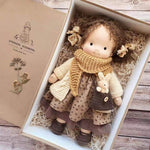 Handmade Plush Doll Golden Curly Girl Finished Product - Cindi Book