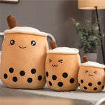Cute Fruit Drink Plush Stuffed Soft Strawberry Milk Tea Plush Boba Tea Cup Toy Bubble Tea Pillow Cushion Kids Gift - Cindi Book