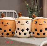 Cute Fruit Drink Plush Stuffed Soft Strawberry Milk Tea Plush Boba Tea Cup Toy Bubble Tea Pillow Cushion Kids Gift - Cindi Book
