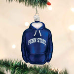 Old World Christmas Penn State Hoodie Ornament - hand-blown glass Christmas tree ornament