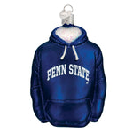 Old World Christmas Penn State Hoodie Ornament - hand-blown glass Christmas tree ornament (view 3)