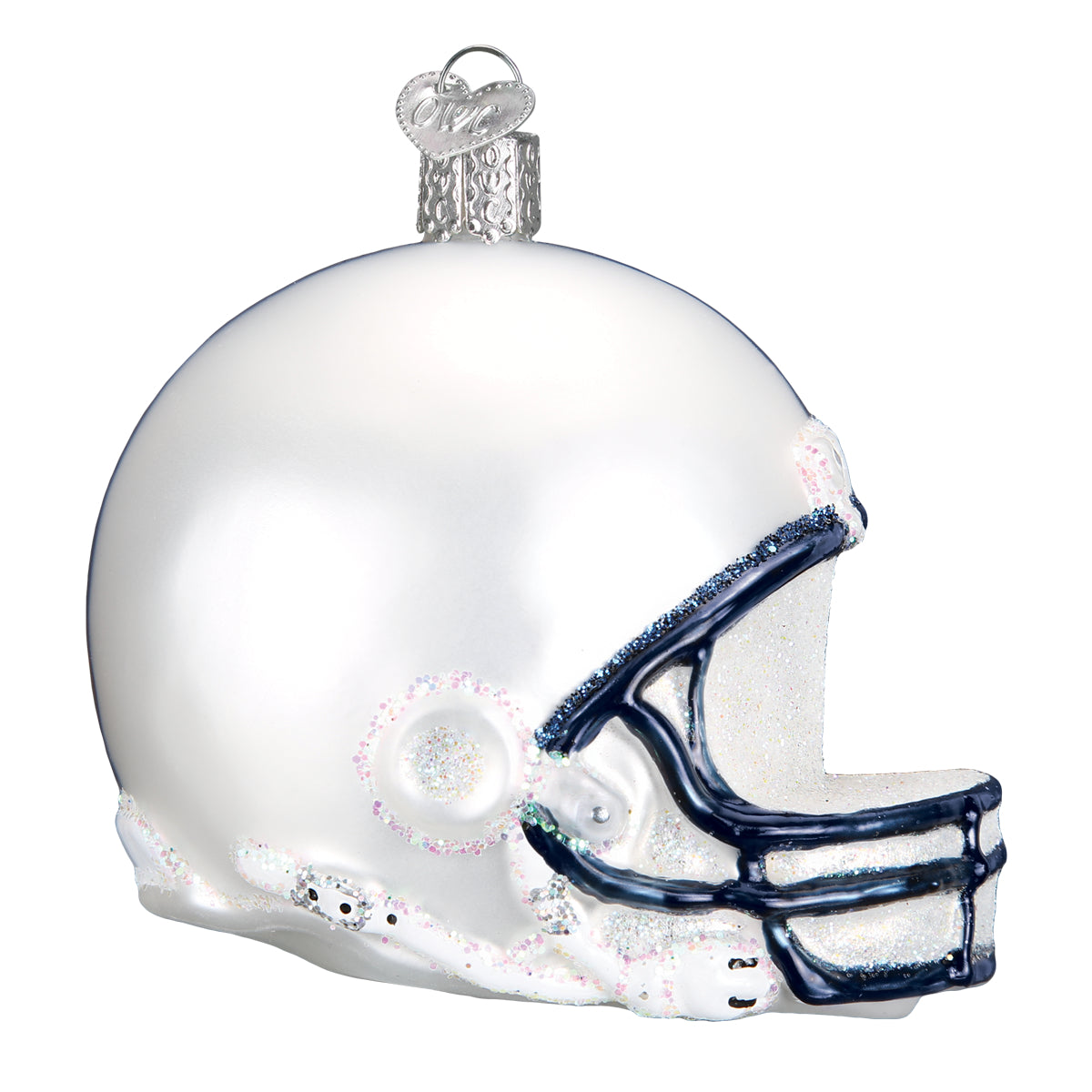 Old World Christmas Penn State Helmet Ornament - hand-blown glass Christmas tree ornament (view 3)