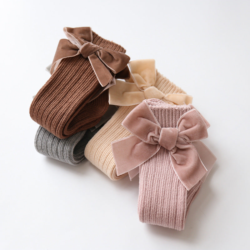 Bowknot woolen baby socks - Cindi Book