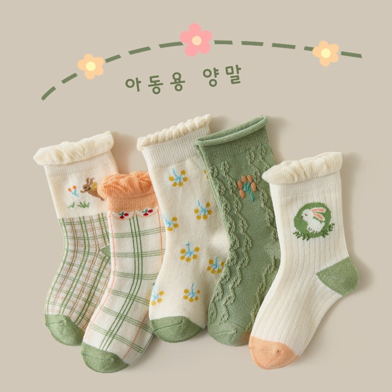 Autumn And Winter Cartoon Dinosaur Mid-calf Cotton Warm Sports Boys' Socks - Cindi Book