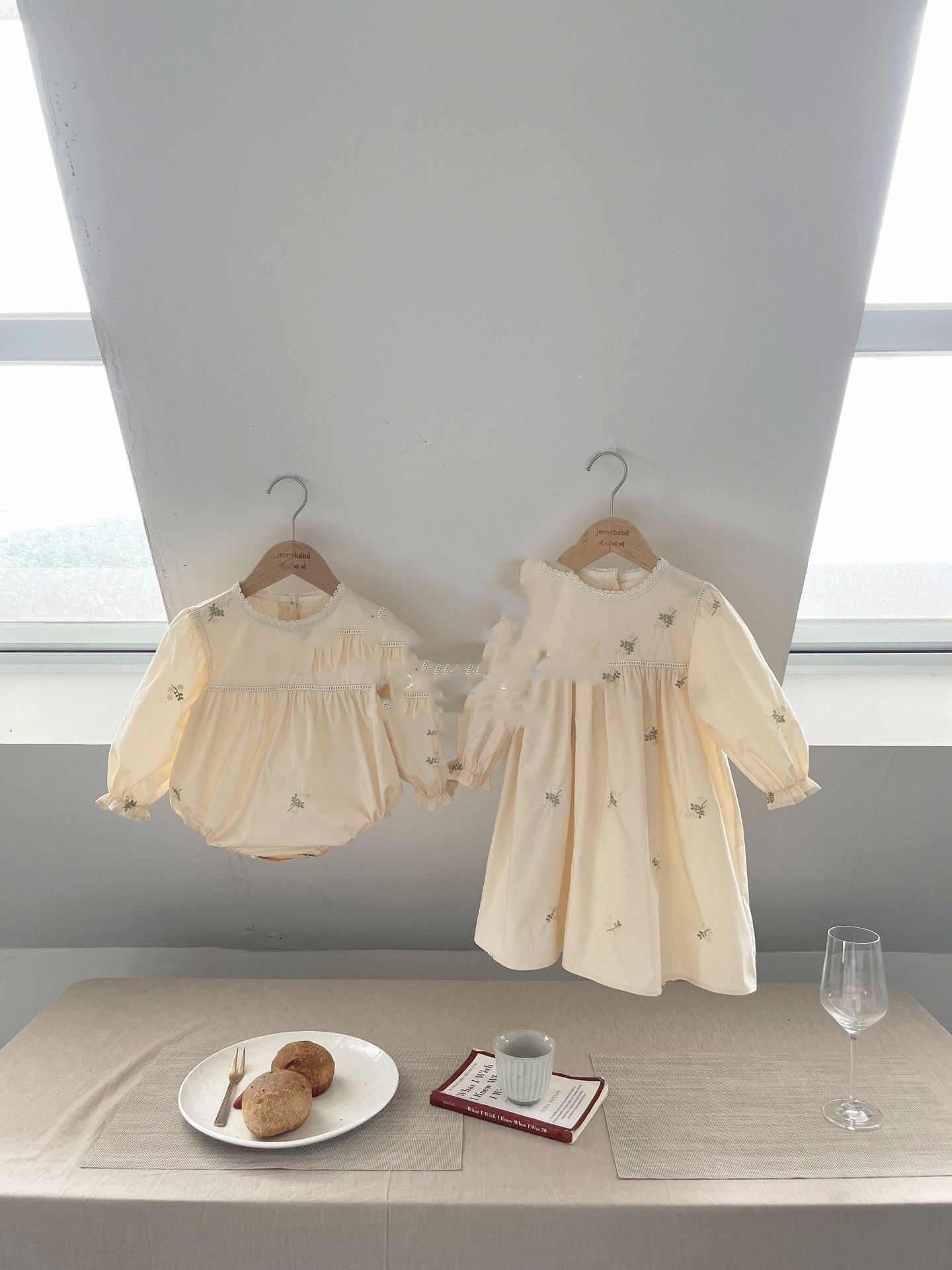 Toddler Baby Embroidery Climbing Suit Onesie Girl's Dress - Cindi Book