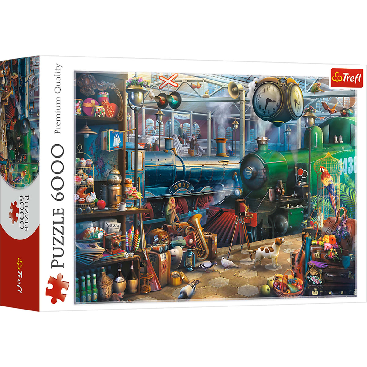 Trefl Red Train Station 6000 Piece Puzzle
