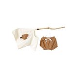 Girls' Casual Round Neck Cotton Ice Cream Patch Short Sleeve Shorts Suit - Cindi Book