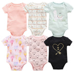 6-piece baby jumpsuit new short-sleeved baby clothes - Cindi Book
