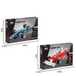 Creative Technology Blue Racing Car Assembling Building Blocks Toy - Cindi Book
