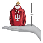 Old World Christmas Indiana Hoodie Ornament - hand-blown glass Christmas tree ornament (view 4)