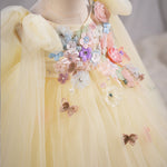 Girls' Applique Dress Children Bow Children's Mesh Sleeveless Premium Tulle Tutu Super Fairy - Cindi Book