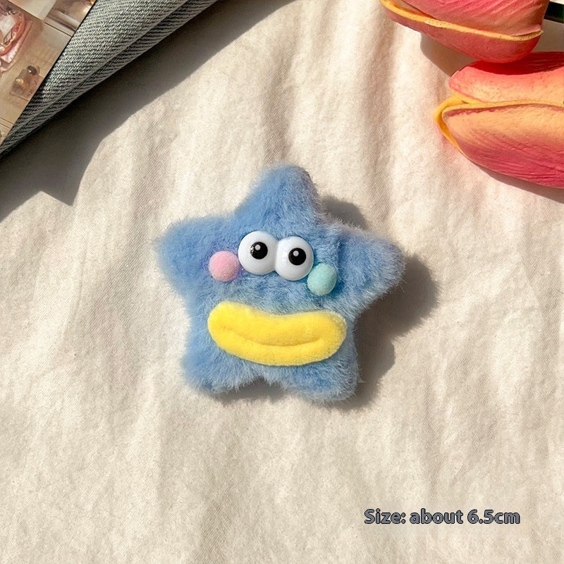 Girly Heart Plush Duckbill Clip - Cindi Book