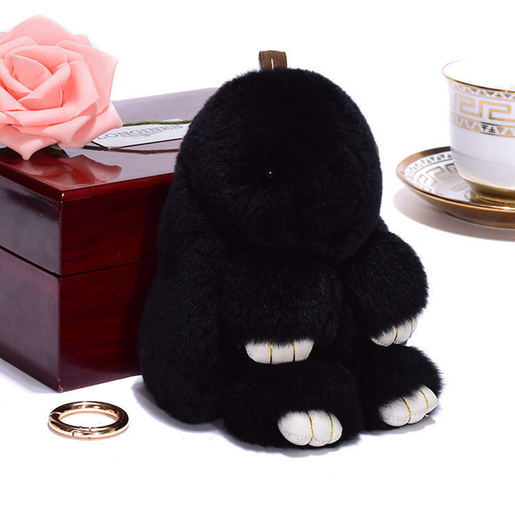 Fashionable Cotton Cute Rabbit Keychain Pendant - Cindi Book