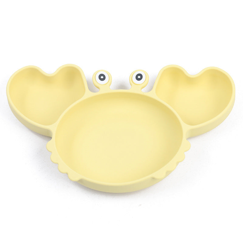 Silicone Split Cutlery Crab Plate For Infants - Cindi Book