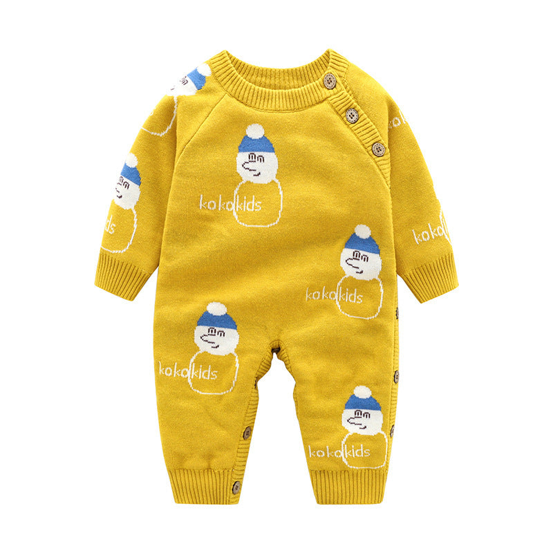 Newborn Baby Clothes Baby Crawling Clothes Thickening Out Baby Harness - Cindi Book