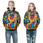 Digital Printed Children's Hooded Sweater For Kids - Cindi Book