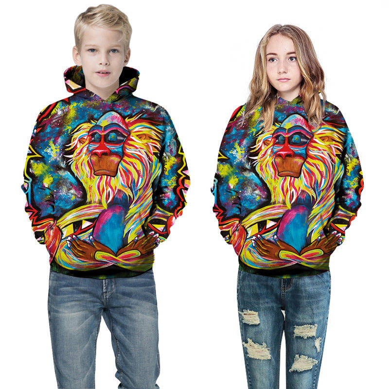 Digital Printed Children's Hooded Sweater For Kids - Cindi Book