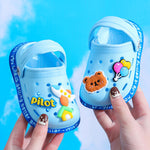 Kids Cartoon Cave Hole Sandals - Cindi Book