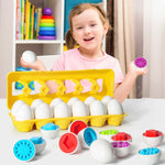 Baby Learning Educational Toy Smart Egg Toy Games Shape Matching Sorters Toys Montessori Eggs Toys For Kids Children - Cindi Book