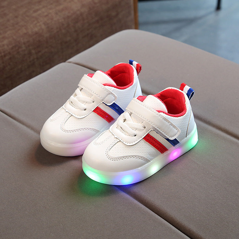 Kimmy White LED Sneakers Shoes - Cindi Book
