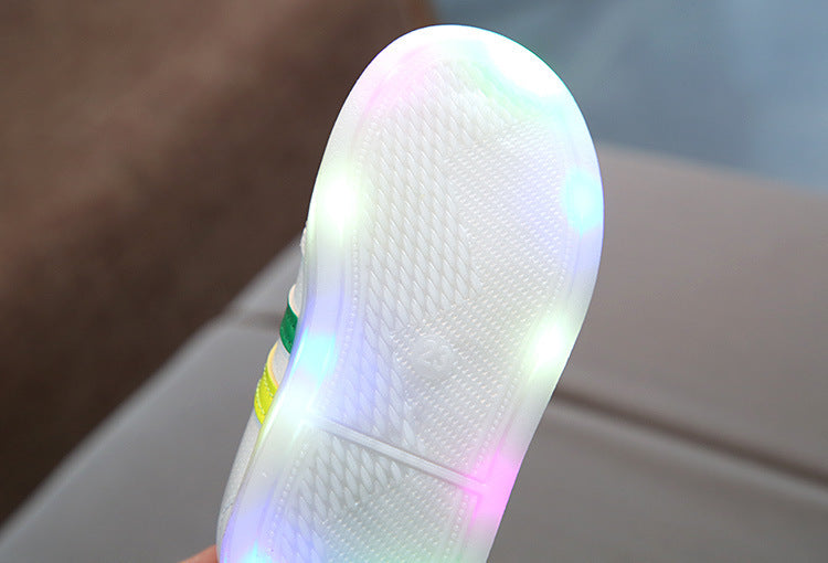 Kimmy White LED Sneakers Shoes - Cindi Book