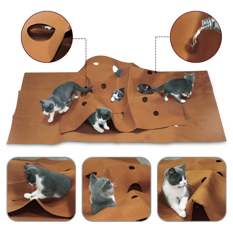 Cat Playing Mat Training Pet Activity Play Mats Collapsible Pets Rug Scratch Resistant Toys Bite Pad Dropshipping - Cindi Book