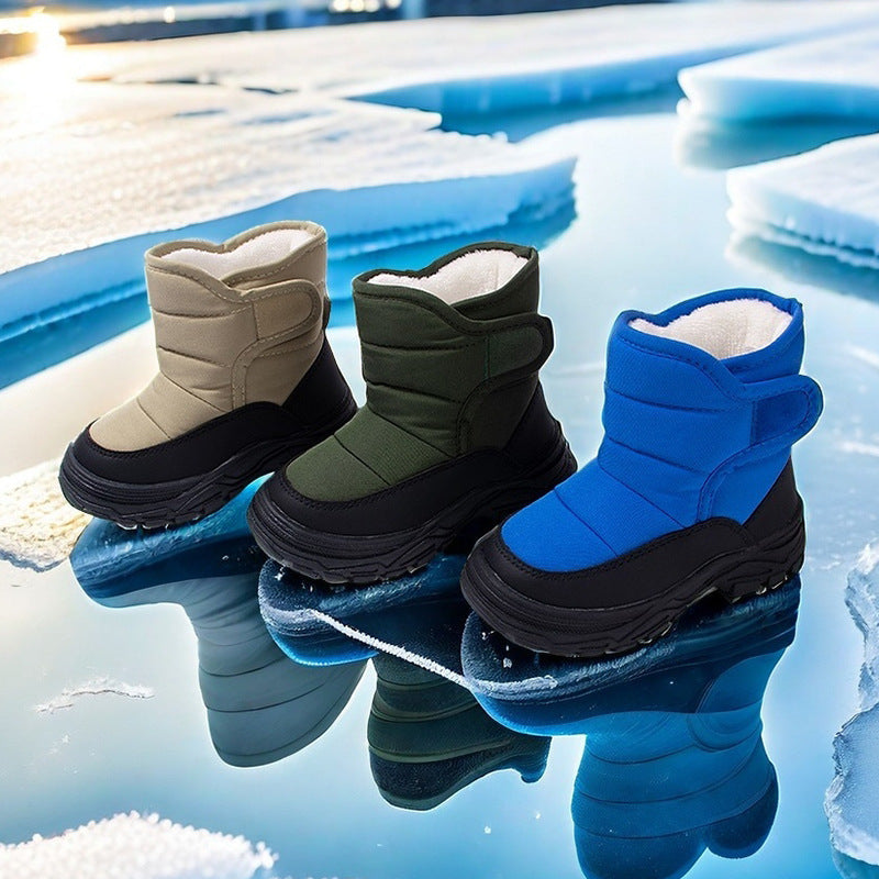 Warm Thick-soled Boots For Boys High-top Insulated Cotton Sneakers - Cindi Book