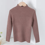 Children's Mock Neck Sweater Knitwear Top - Cindi Book