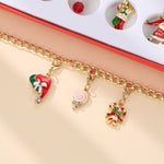 Christmas Advent Calendar Christmas Themed DIY Charm Jewelry Bracelet Necklace Making Kit for Girls - Cindi Book