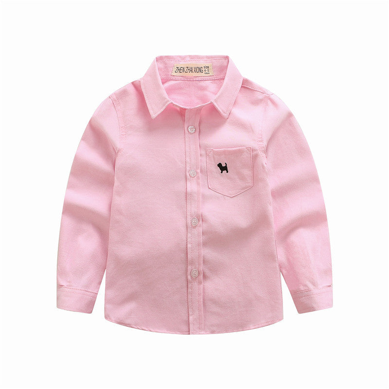Children's Shirts Boys' Long-sleeved Shirts - Cindi Book