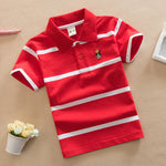 College Style Boys Polo Short Seeve T-shirt - Cindi Book