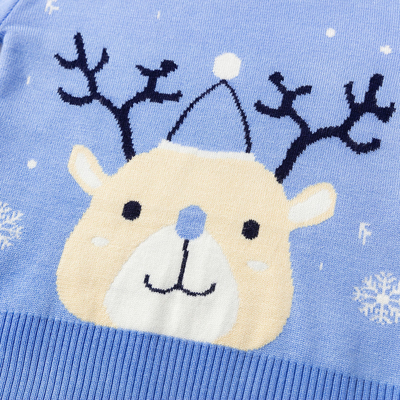 Christmas snowflake fawn sweater - Cindi Book