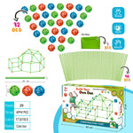 Children's DIY Bead Insertion Tent Game House With Building Blocks - Cindi Book