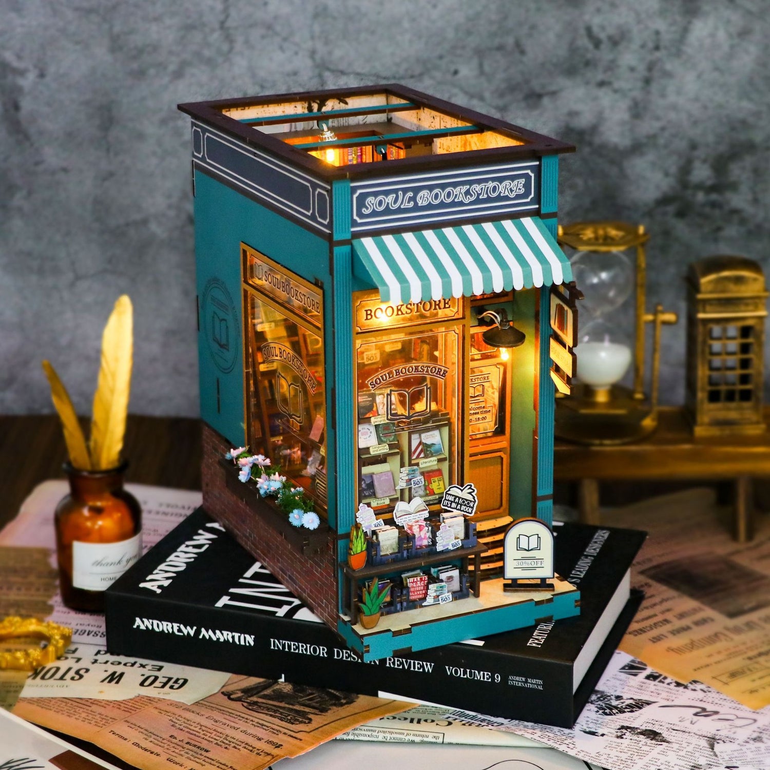 Shop Theater Handmade Diy Model - Cindi Book