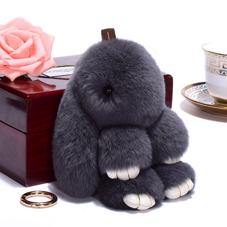 Fashionable Cotton Cute Rabbit Keychain Pendant - Cindi Book