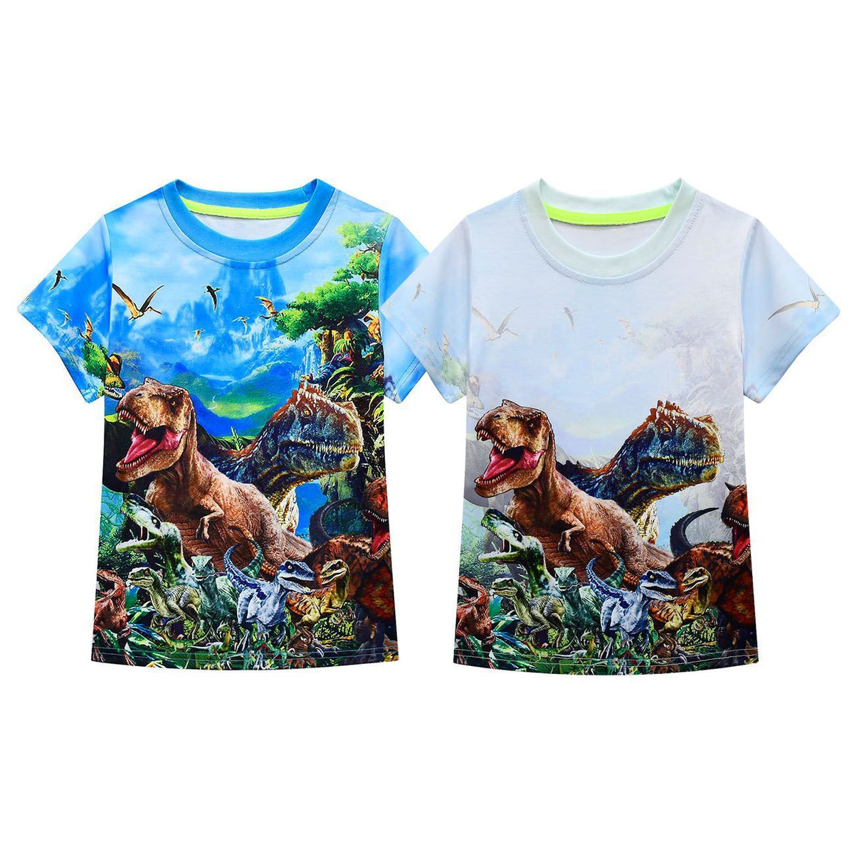 Children And Teens Dinosaur World Cartoon Boy T-shirt Short Sleeve - Cindi Book
