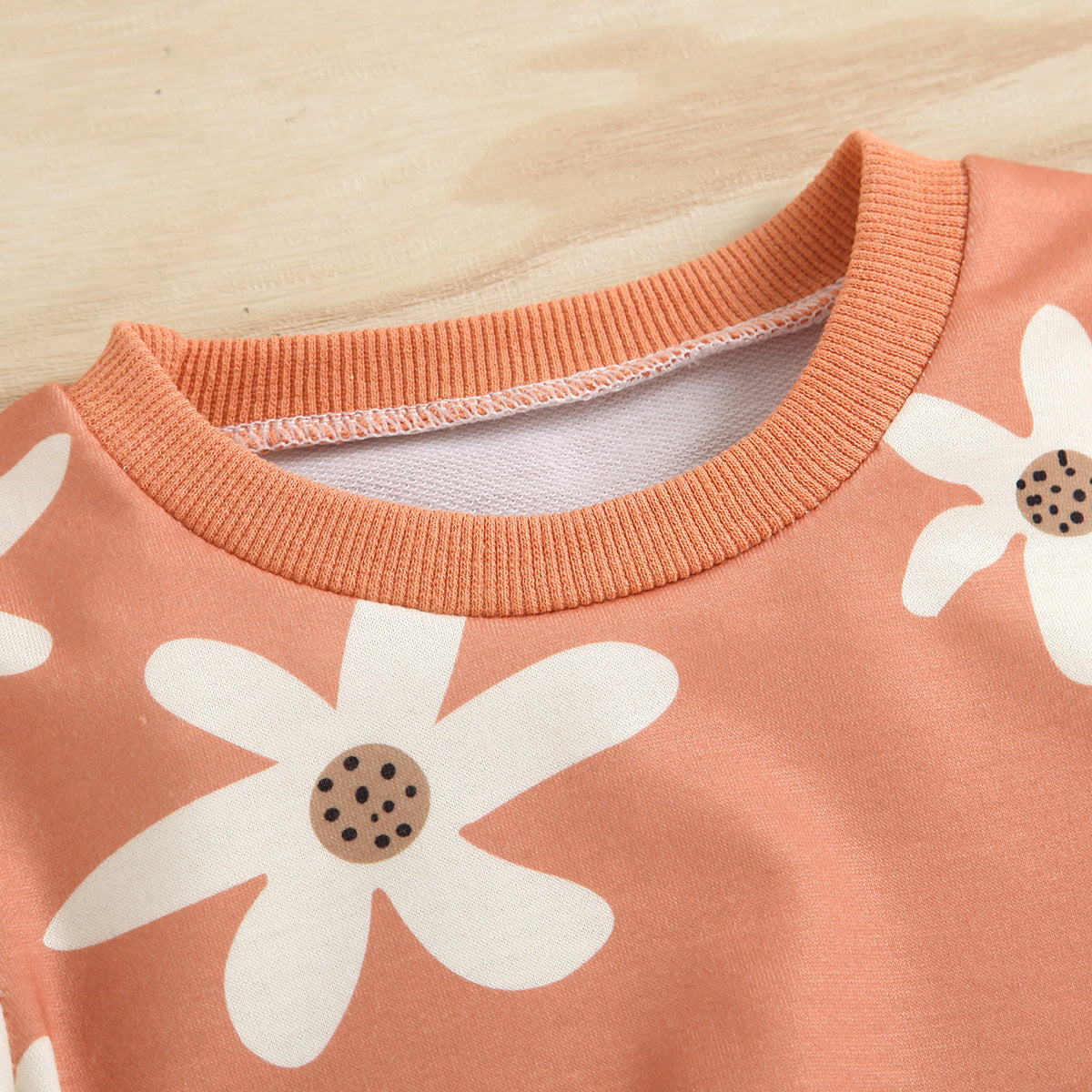 Infant Dark Orange Printing Beige Suit - Cindi Book