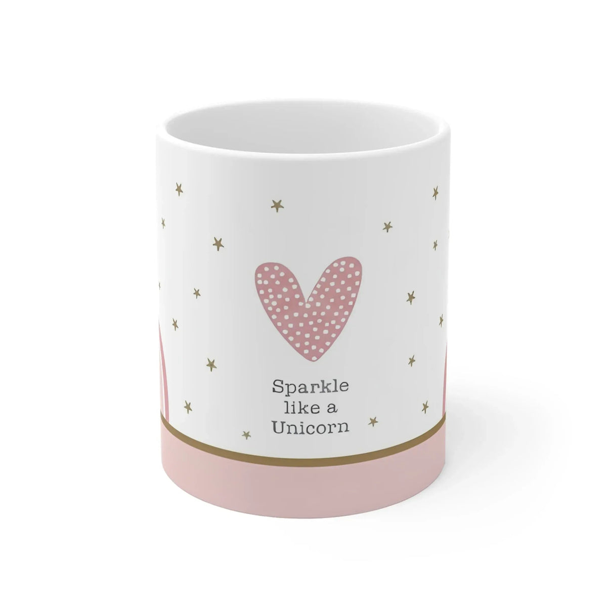 Personalized Sparkle Like a Unicorn Mug | Custom Name | Boho Rainbow Dusty Pink Ceramic Gift