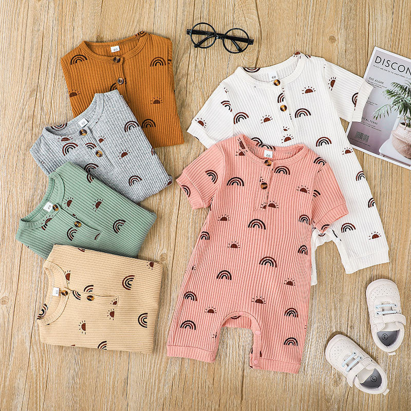 Summer New Short Sleeves For Baby And Infants Rompers Jumpsuit - Cindi Book