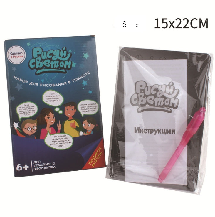 Educational Toy Drawing Pad 3D Magic 8 Light Effects Puzzle Board Sketchpad - Cindi Book