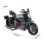 Tabletop Decoration Assembly Building Blocks Model Boy Toy Motorcycle - Cindi Book
