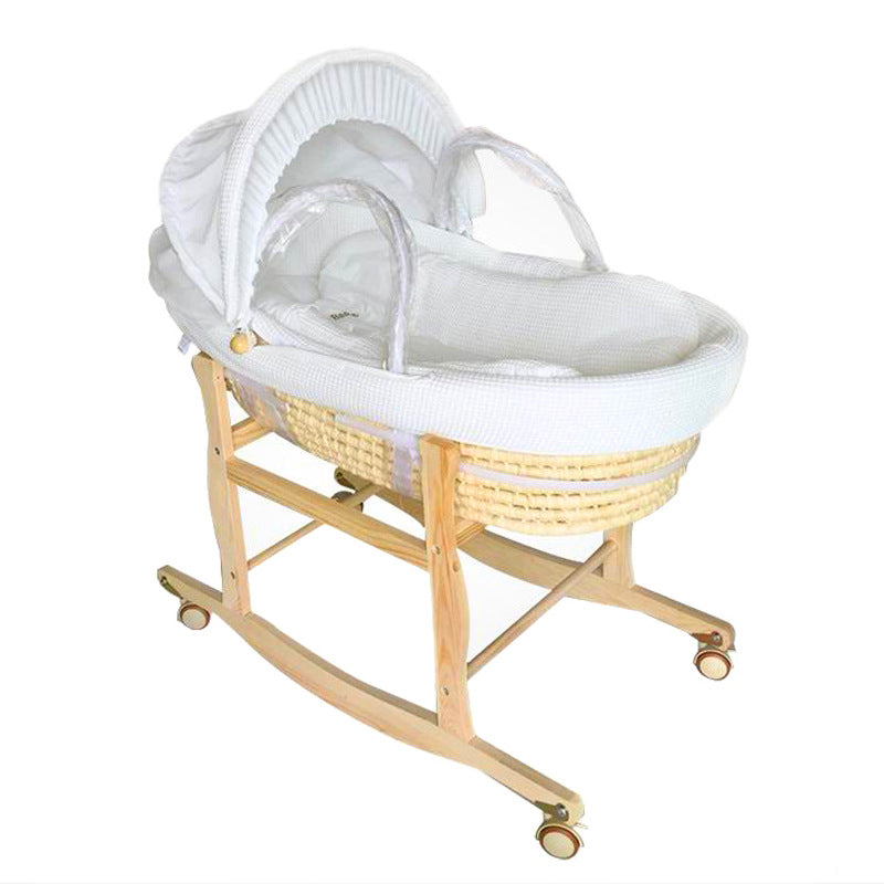 Portable Baby Bassinet Woven From Corn Husks - Cindi Book