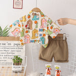 Summer Short Sleeve Shirt Suit - Cindi Book