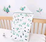 Baby holding autumn and winter newborn belt wrapped cotton newborn thickening blanket baby blanket baby quilt - Cindi Book