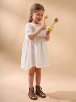 Cotton Double Layer Cotton Yarn Girls Dress - Cindi Book