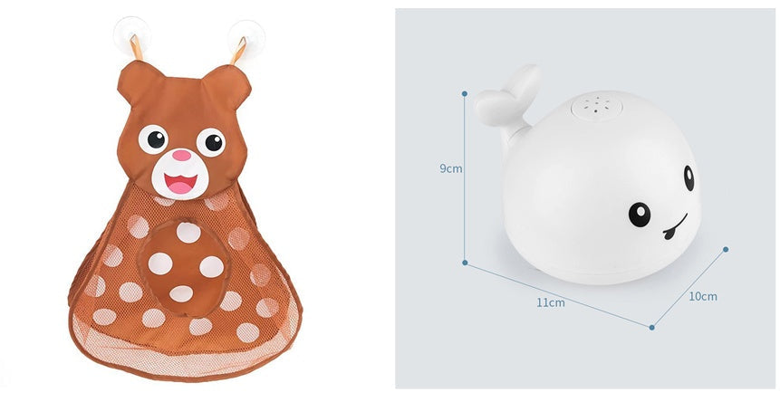 New Baby Bathroom Bath Electric Induction Whale Spray Small Toy - Cindi Book